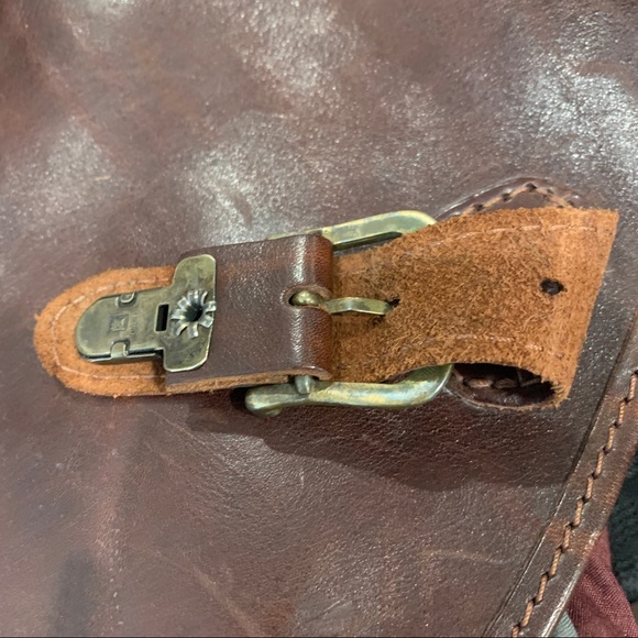 Full grain Leather Backpack with replacement straps - Picture 6 of 8